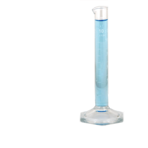 Measuring Cylinder, Class B, 10ml, Hexagonal Base, Borosilicate Glass ...